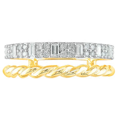 Baguette and Round Brilliant Diamond Ring (0.42 ctw)