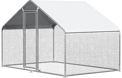 Chicken Coop Large Metal Chicken House/Pen for 6/10 Chickens Poultry Cage