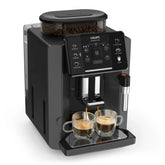 2025 Krups Essential - Cafetera súper automática, 15 Bares de presión, Molinillo cónico de Metal, con selección de cantidad e Intensidad de café, 1.7