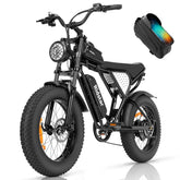 Electric Bike for Adults Ridstar, 1200W 30mph Moutain Bike,48V 15.6AH Battery E-Bike,20" Fat Tire Electric Motorcycle,Electric Bicycle 7 Speed Full Suspension