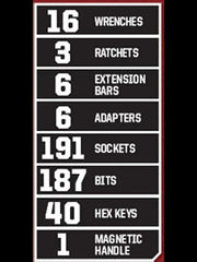 Craftsman 450-Piece Mechanics Set, Ratchet Socket Hand Wrench