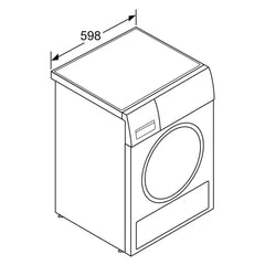 2026 Secadora de bomba de calor Bosch Serie 6 WQG235DH0 8 kg blanco A+++