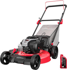 21" 2-in-1 Push Lawn Mower, 125cc Engine, Adjustable Cutting Height, Lightweight, Easy Assembly