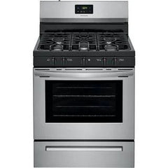 Frigidaire 30 in. 5 Burner Freestanding Gas Range in Stainless Steel FCRG3052AS