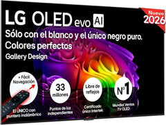 LG OLED65C54LA - TV 65", OLED EVO 4K, Smart TV AI C5, WebOS 25, Super Upscaling, Dolby Vision and Dolby Atmos, AMD FreeSync, Alexa/Google Assistant,