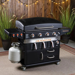 36-Inch 4-Burner Outdoor Griddle with Air Fryer, Multi-Function Gas Grill and Griddle Cooking Station