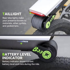 Kit ConversióN Bicicleta EléCtrica + Adaptador Tija SillíN 6 Velocidades, MáX. 15,5 Mph, 2 Kg Ligero De Transportar + Control De AplicacióN, Bueno