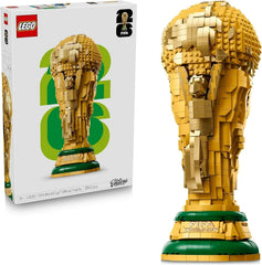 Editions Trofeo Oficial de la Copa Mundial de la FIFA - Trofeo de Juguete - Maqueta 3D con Minifigura Coleccionable - Regalo de Fútbol para Niños y