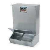 3.7 Bushel 2-Door Hog Feeder – Galvanized Steel Supplement Feeder for 8 Hogs
