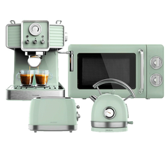 ProClean 3110 Retro Green + Vintage 800 Light Green + Thermosense 420 Vintage Light Green + Power Espresso 20 Tradizionale Light Green