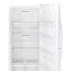GE 21.3 cu. ft. White Upright Freezer with Exterior Adjustable Temperature Control