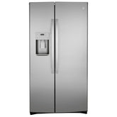 GE 36 in. 25.1 cu.ft. Stainless Steel Side-by-Side Refrigerator with FrostGuard Technology