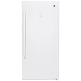 GE White 29 in 14.1 cu. ft. Frost-free Upright Freezer