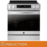 Kenmore 30 in. 5 cu ft. Stainless Steel Digital Control Induction Range with True Convection and Air Fry