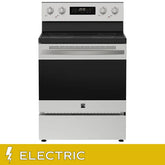 Kenmore 30 in. 5 cu ft. Stainless Steel Electric 4 Burner True Convection Range with Air Fry