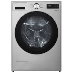 LG 27 in. 5.8 cu ft. Graphite Steel Front Load Washer with AI DD and TurboWash