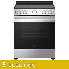 LG 30 in 6.3 cu ft. Stainless Steel Electric Freestanding Range with True Convection and Air Fry