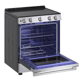 LG 30 in 6.3 cu ft. Stainless Steel Electric Slide-in Range with EasyClean and Pinch to Turn Safety Knobs