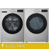 LG Laundry Bundle 5.8 cu ft. Front Load Washer and 7.4 cu ft. Electric Dryer