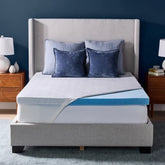 Novaform 3 in. Advanced Cooling Gel Memory Foam Mattress Topper