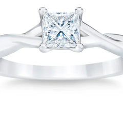 Princess Cut Diamond Solitaire Ring (0.50 ct)