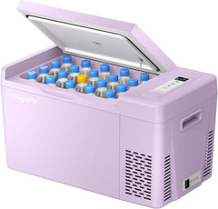 12 Volt Refrigerator 12V Car Fridge 23 Quart Portable Freezer Compressor Cooler 12/24V DC 110~240 Volt AC for Truck Van RV Camper SUV Travel Camping Road Trips Tailgating -7℉~50℉