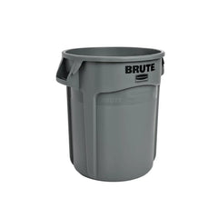Heavy-duty round trash can / dumpster, 20-gallon capacity, white, suitable for outdoor garbage containers in places such as garden workers / construction workers / restaurants / backyards / offices / storage areas, 6 pieces per set.
