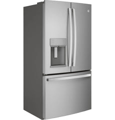 2025 Refrigerador French Door GE Profile Series ENERGY STAR de 27.7 pies cúbicos, resistente a huellas dactilares, con llenado automático manos libres