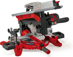 Einhell Sierra ingletadora y tronzadora y mesa TE-MS 216 T (1500W, hoja de sierra de Ø216mm, ancho de corte 120mm, profundidad 55mm, incl. láser de