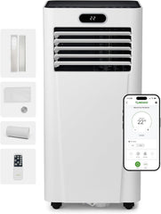 MeacoCool MC Series Pro 10000 BTU Mobile Klimaanlage mit App-Steuerung, Fernbedienung, Energieklasse A, leise (53 dB), 4-in-1 Kühlung, 18–28 m²,