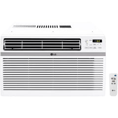 LG 8,000 BTU 340 Sq ft Window Air Conditioner with Remote Control, White, LW8016ER
