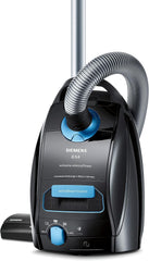 Siemens Staubsauger mit Beutel Q5.0 Extreme silencePower VSQ5X1230, Bodenstaubsauger, 850 W, schwarz & Swirl S 73 MicroPor Plus Staubsaugerbeutel, 4