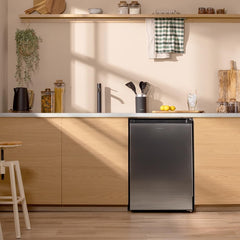 Cecotec Congelador Vertical Sobremesa 97 L Bolero CoolMarket TF 97 Inox, Clase Energética E, Diseño compacto, Puerta reversible, 3 Cajones, Medidas