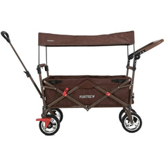 Bollerwagen FUXTEC FX-CT700, Carro Plegable Gris para el Transporte de niños, Ciudad, Campo, Playa o montaña - con Capota Anti-UV, asa de Empuje,