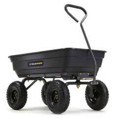 Poly Garden Dump Cart with Easy to Assemble Steel Frame