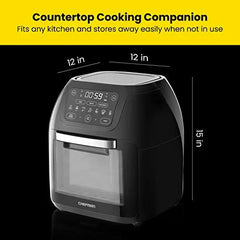 CHEFMAN Multifunctional Digital Air Fryer Rotisserie, Dehydrator, Convection Oven