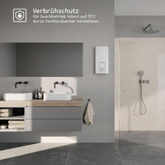 STIEBEL ELTRON Neueste Generation Elektronischer Durchlauferhitzer DHB 27 ST Trend, besonders energiesparend dank 3i-Technologie, gradgenaue