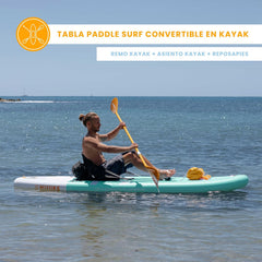 HUIIKE Tabla Paddle Surf Hinchable con Accesorios Incluidos, Remo, Quillas, Inflador. Stand Up Paddle Board Gran Estabilidad y Resistencia. 305 x 84 x