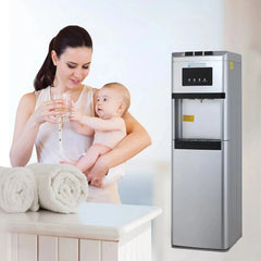 Dispensador de agua fría o caliente. Fuente de agua con asa ergonómica, todo tipo de garrafas, para agua caliente y fría, para la oficina y la casa,