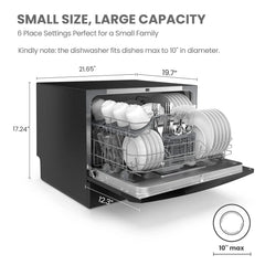 COMFEE' Portable Countertop Dishwasher for Dorm, RV& Apartment