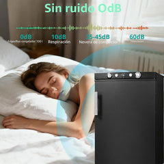 SMETA Nevera de Gas Butano, 100L con Congelador, Trivalente 12v 220v Gas, Frigorifico 12v, sin Ruido, Nevera para Furgoneta Camper Caravana