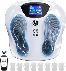 Professional Edition Foot Neuromuscular Stimulator, an electric stimulation/percutaneous nerve electrical stimulation foot massager used to relieve pain caused by nerve disorders and promote blood circulation in the legs. TENS Muscle Stimulator - A s