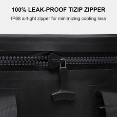 Portable Soft Cooler 12 Cans, IP68 Tizip Leak-Proof Zipper for Camping, Fishing, Beach, Outdoors Insulated Ice Chest with Reusable Ice Pack