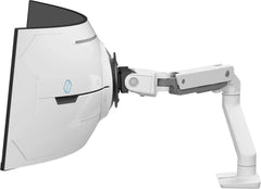 High-quality heavy-duty gaming monitor stand, single monitor desktop fixer - suitable for 1000R curved ultra-wide monitors (maximum size up to 49 inches), weighing 28 to 42 pounds, VESA 75x75 mm or 100x100 mm specification - high-definition rotating