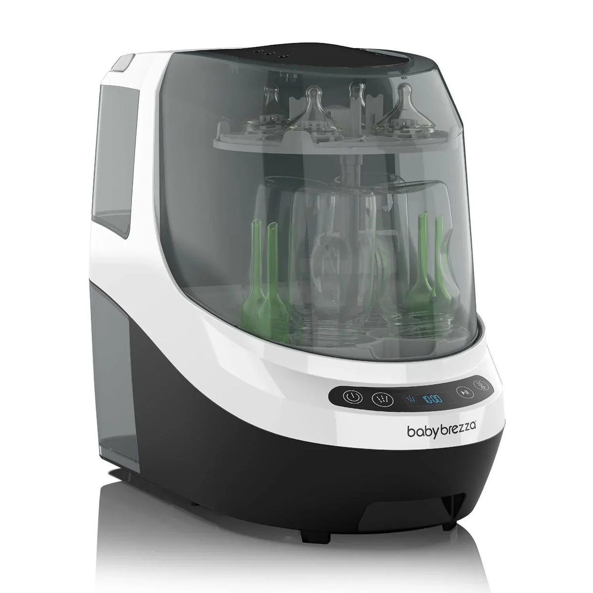 Baby Bottle Washer Pro - Baby Bottle Washer, Sterilizer Dryer - All in One Machine Cleans Bottles, Pump Parts, & Sippy Cups - Replaces Hand Washing, Bottle Brushes and Drying Racks-Brezza