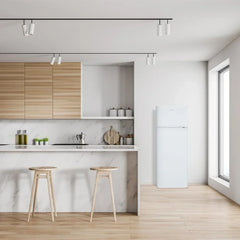 Aspes Frigorífico 2 Puertas Blanco AF145503E. Capacidad 206 Litros, Puerta Reversible, Bajo Nivel Sonoro, Eficiencia Energética Clase E