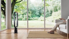 2025 Ventilador de torre Dyson AM07 blanco/plateado