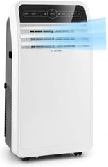 Klarstein Mobile Klimaanlage mit Abluftschlauch, 4-in-1 Klimagerät mit Ventilator, Luftentfeuchter & Nachtmodus, Kleine & Portable Klimaanlage für