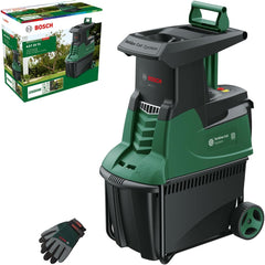 Bosch Turbinenhäcksler AXT 25 TC (2.500 W; geeignet für Holz und harte Gartenabfälle; inklusive Gartenhandschuhe; integrierte Fangbox 53 l; in Karton)