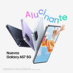 Samsung Galaxy A57 5G, 512GB, Móvil Fino con IA, 8GB, Gran Angular 50MP, Autonomía 2 Días, Batería 5000mAh, IP68, Garantía del Fabricante 3 Años + 1